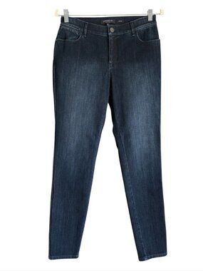 Lafayette 148 New York Mercer Dark Blue Denim Pants size 4